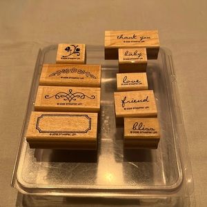 Stampin’ UP stamp set “Noteworthy”.